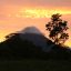 arenal volcano sunset