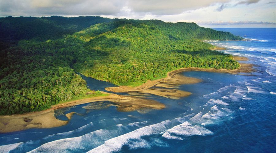 corcovado national park aerial view