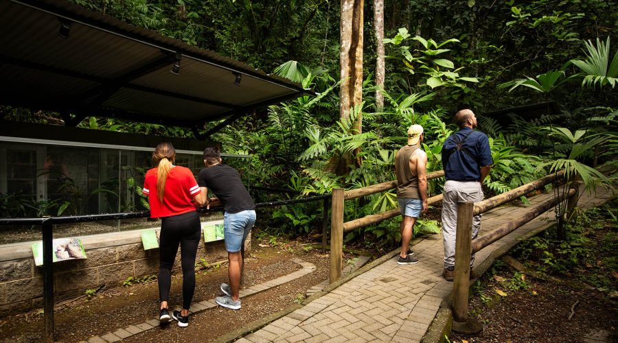 pacific aerial tram terrarium entrance