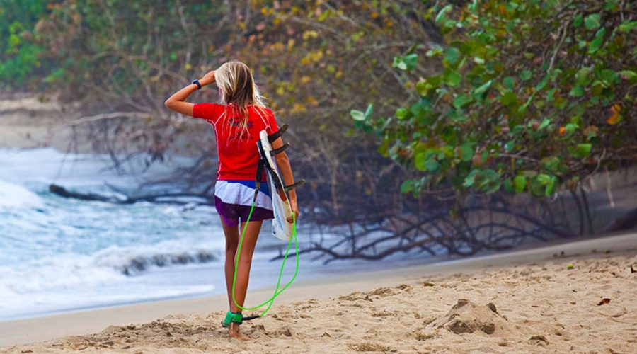 puerto viejo beach surfer