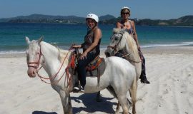 Beach Horseback Riding Conchal girls