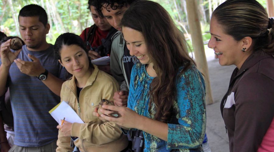 CATIE Botanical Garden students