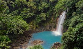 Celeste River Tenorio Volcano National Park waterfalls