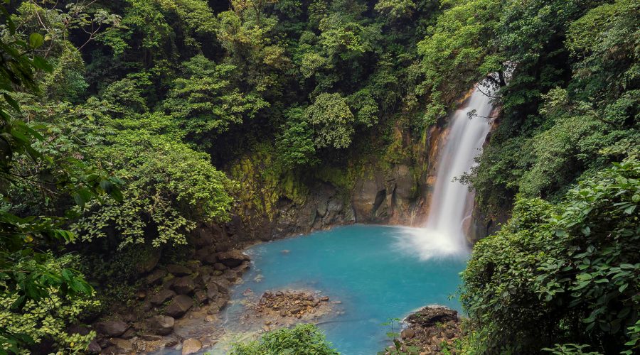 Celeste River Tenorio Volcano National Park waterfalls