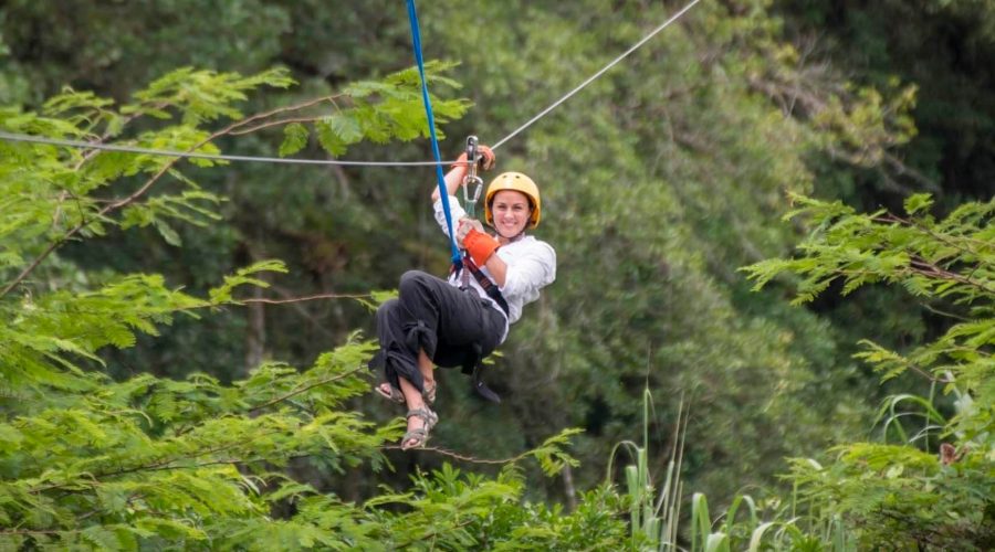 Hacienda Pozo Azul Canopy Tour girl