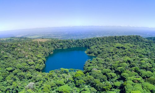 Laguna del Hule Cerro Congo Tour aerial view