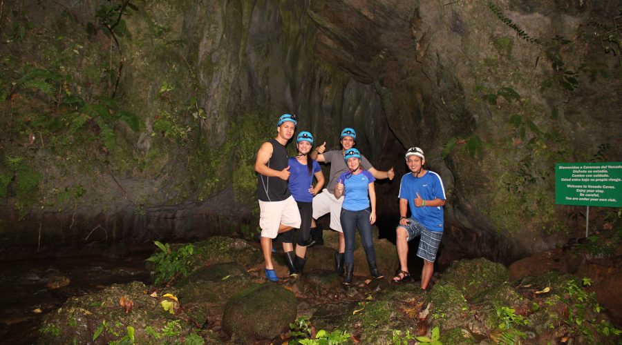 Venado Caves tour group